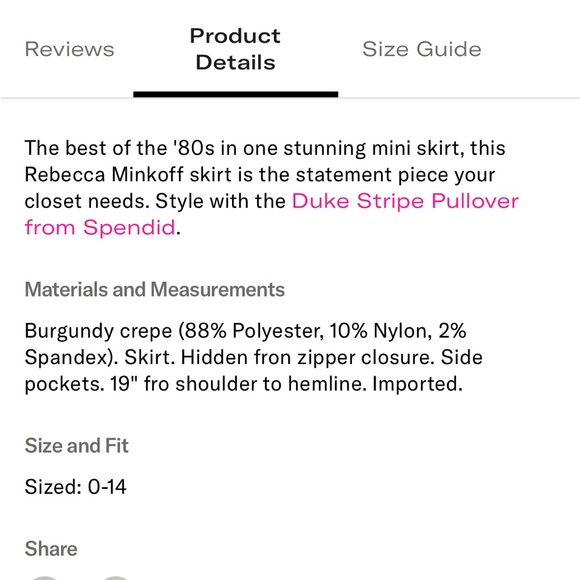 Rebecca minkoff skirt - Picture 4 of 6